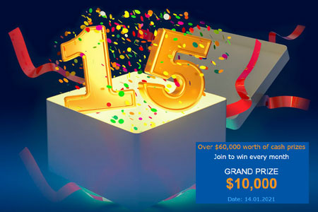 FXCL | 15th Anniversary Over $60,000 worth of Cash Prizes